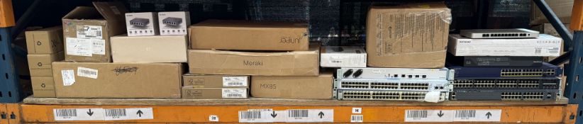 Assorted networking and IT hardware (Sold as is).
