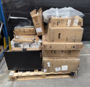 Assorted monitors & TV's sold for parts (All items damaged/faulty or unchecked. Sold as is, for part
