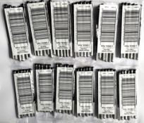 Twelve packs Loreal Paris 131 noir intense/jet black crayon contour khol eyeliners. (72 units)