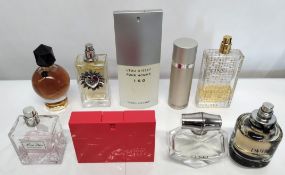 Thirty perfumes/testers and related to include Gucci, YSL, Valentino, Elie Saab, Armani and more! (p