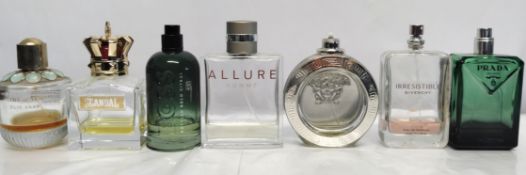 Forty low volume perfumes/testers and related to include Chanel, Dior, Boss, Givenchy and more! (ple