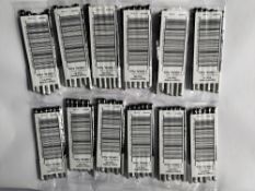 Twelve packs Loreal Paris 131 noir intense/jet black crayon contour khol eyeliners. (72 units)