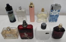 Thirty perfumes/testers and related to include Boss, Moschino, Ralph Lauren, Issey Miyake and more!