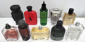 Thirty perfumes/testers and related to include Prada, YSL, Boss, Mugler and more! (please note: some