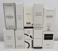 Thirty boxed perfumes/testers and related to include Gucci, Armani, Issey Miyake, Boss and more! (pl