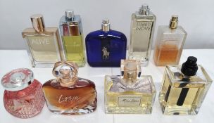 Thirty perfumes/testers and related to include Lacoste, Dior, Boss, Chanel and more! (please note: s