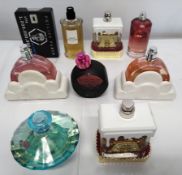 Fifty perfumes/testers and related to include Juicy Couture, Karl Lagerfeld, David Beckham, Philip P