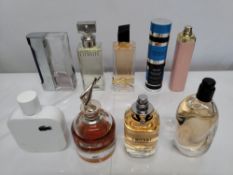 Thirty perfumes/testers and related to include YSL, Chanel, Givenchy, Jean Paul Gaultier and more! (