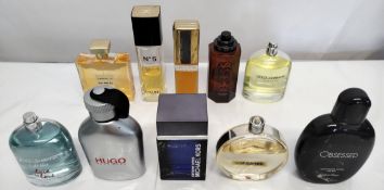 Thirty perfumes/testers and related to include Boss, Chanel, Givenchy, Michael Kors and more! (pleas