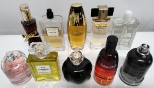 Thirty perfumes/testers and related to include Ted Baker, Dior, Chanel, Estee Lauder, Boss and more!