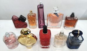 Thirty perfumes/testers and related to include Givenchy, Lancome, Prada, Armani and more! (please no