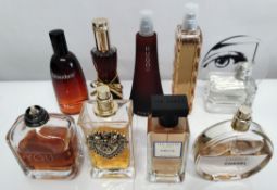 Thirty perfumes/testers and related to include Armani, Boss, Ted Baker, Estee Lauder, Dior and more!