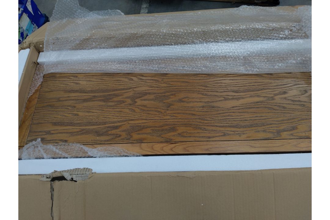As new Safavieh EUH6517A elm wood gazebo sideboard in medium oak finish. 116 x 38 x 86.4 cm. Boxed. - Image 3 of 3