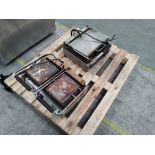 Preowned Buffalo FC385-02 twin ribbed top contact grill 240v with preowned Waring contact grill 240v
