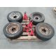 Four preowned Wheels 14.5" with 4x Amazon Basics Steel Jack Auto 3 Ton. - Image 1 of 3