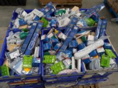 Ten crates of assorted goods including commercial, industrial, homeware and related (over 18s only)