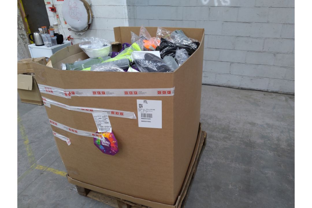 A pallet of assorted corporate stock including clothing, accessories and related. - Image 1 of 2