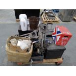 One pallet of mixed industrial and commercial items. Pallet not included.