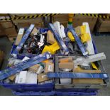 Ten crates of assorted goods including commercial, industrial, homeware and related (over 18s only)