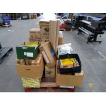 One pallet of assorted packing materials, including padded envelopes, poster tubes, sealable mailing