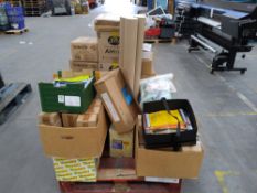 One pallet of assorted packing materials, including padded envelopes, poster tubes, sealable mailing