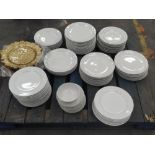 Large amount of preowned plates with plastic cups. * 2000 Half pint, 1000 Pints.