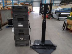 Preowned Chief PRSU portable height-adjustable flat panel stand. Manual height adjustment (from cent