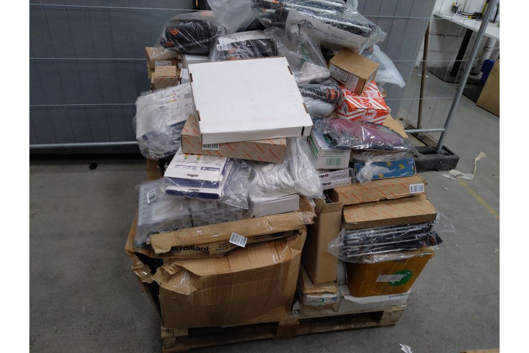Three pallets of mixed industrial and commercial items. - Image 5 of 6
