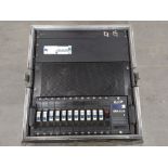 Preowned Elation RMD-1210 rack mounted dimmer. 12 channels, 10 amps per channel. mounted in flight c