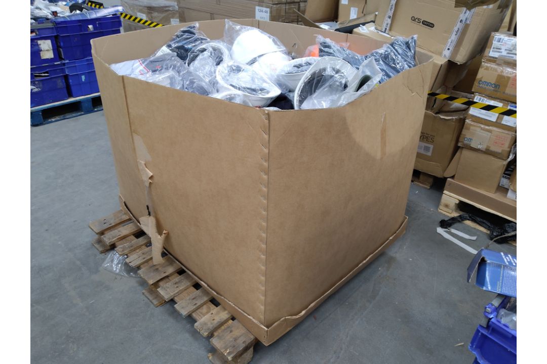 A pallet of assorted corporate stock including clothing, accessories and related. - Image 1 of 2