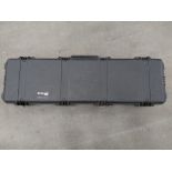 Preowned Peli Hardwigg iM3300 storm case. Interior (LWD): 1283 x 356 x 152 mm. Black foam lined.