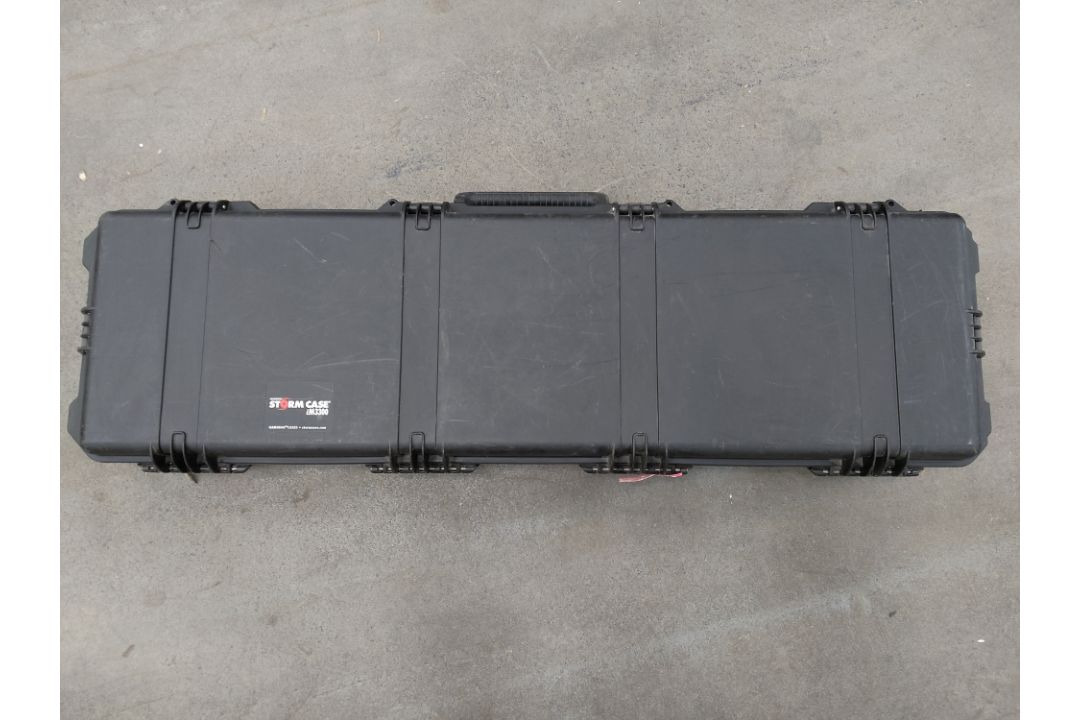 Preowned Peli Hardwigg iM3300 storm case. Interior (LWD): 1283 x 356 x 152 mm. Black foam lined. - Image 1 of 4