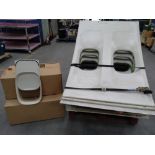 A quantity of pre-owned Boeing 727-100 components. Eleven cabin interior sidewall window panels (app