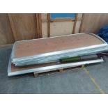 Two pallets of preowned Office Acoustic Pod. Vendor has advised this is a complete pod, but we are u