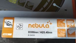 Two as new Makita nebula diamond cutting discs for concrete, brick, reinforced concrete, limestone a