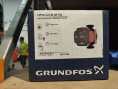 A boxed as new Grundfos UPS4 GO 25-65 130 220-240V 9H GC0.
