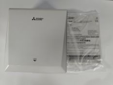 As new Mitsubishi Jet Hand Dryer (JT-S2AP-W-NB).