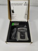 An as new Monacor TXA-800R 16-channel PLL beltpack receiver, 863.1 - 864.9MHz, instructions and box