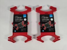 Twenty four packs of as new Creative Handy Cable Winder, (5060247075556). *2 per pack.