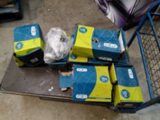 Eight as new HC car go starter motors and an as new HC car go alternator.