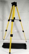 Twenty as new adjustable tripod support stands, adjustable height approx 42- 87cm with top thread,