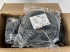 Ten as new Mr. Tronic Cat6 Ethernet Cable, 25m Patch Cable, black.