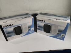 Two boxed as new DAP EVO 5 passive speakers sets in white (2 speakers per box).
