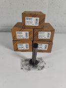 Fifty as new Alexander and Wilks projection cylinder doorstops on Rose, 75mm, dark bronze (REF: AW61