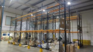 Link51 Medium Duty Racking to include 24x Frames (1.0m Wide x 6.0m High), 80x Beams (2.3m Long), 73x