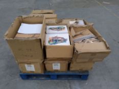 A large quantity of as new Illustrate A4 and A5 note books and sketchbooks in various designs.