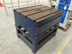 Preowned Box Table Industrial Machine Base, 90.5 x86 x 107cm, *PLEASE NOTE - Large, bulky item - wil