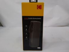 As new Kodak PWS-2246 portable Bluetooth speaker - IPX5 waterproof, immersive sound, v5.0, TWS, touc