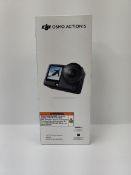 An as new DJI Osmo Action 6 Action camera with 2x extreme battery plus and 1x 1.5m extension rod (EA
