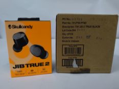 Four as new pairs of Skull Candy Jib True 2 wireless earbuds with Tile tracking technology.